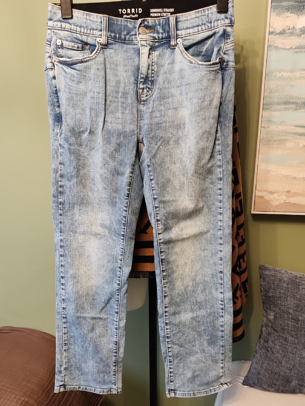 torrid Light Blue Straight Leg Jeans